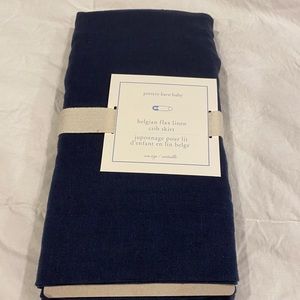 Pottery Barn baby crib skirt